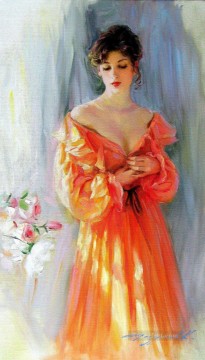 Women Painting - Pretty Lady KR 017 Impressionist